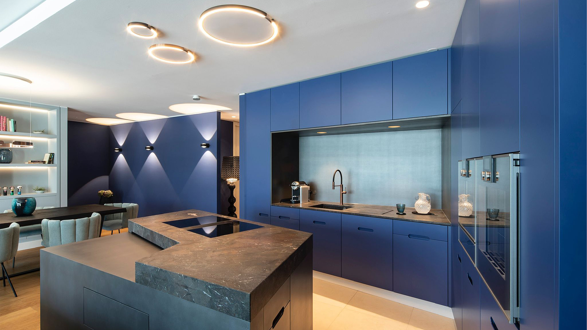 Ein Küchentraum in Blau 