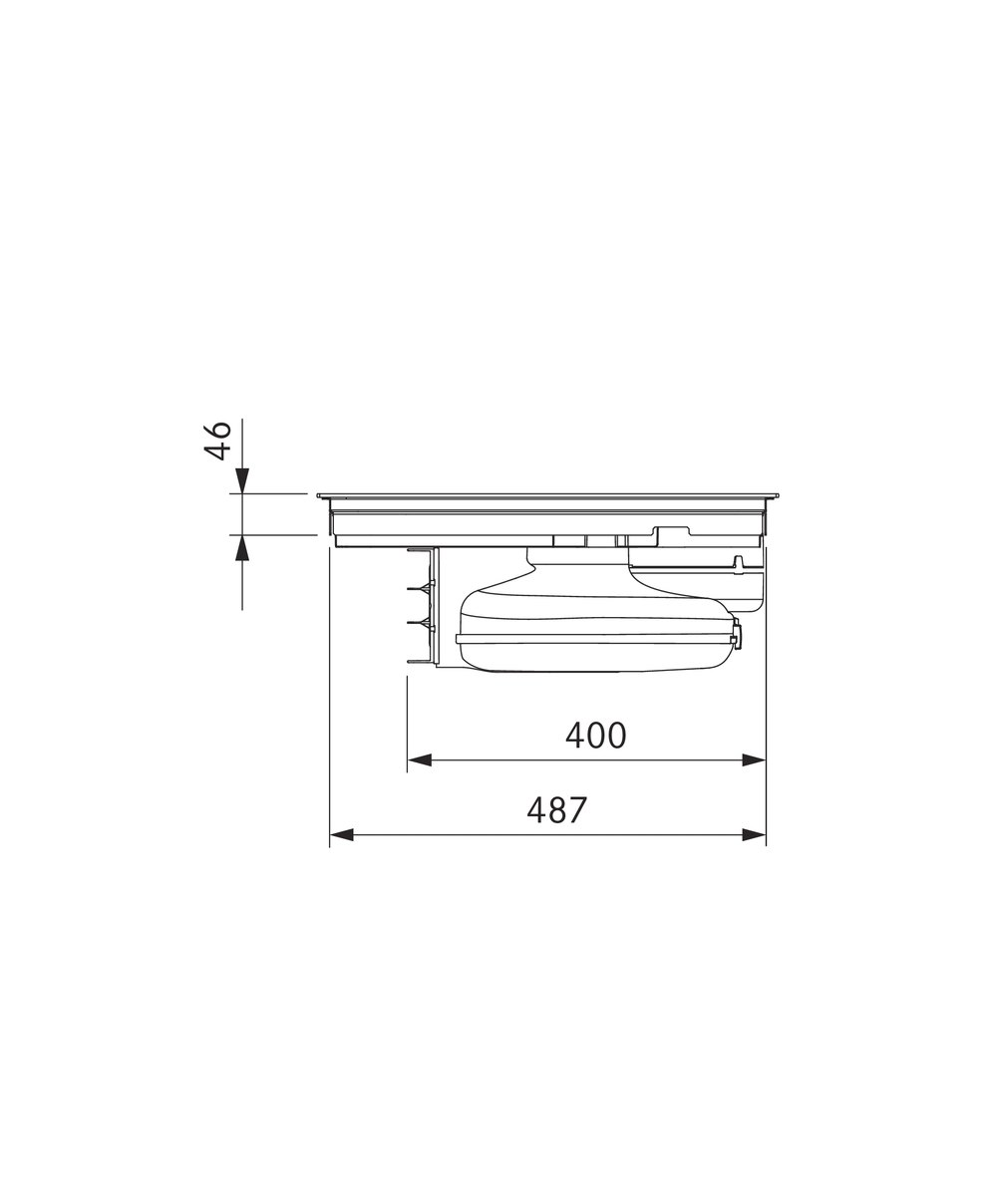 PURE - Table de cuisson induction avec dispositif aspirant (évacuation  d'air)